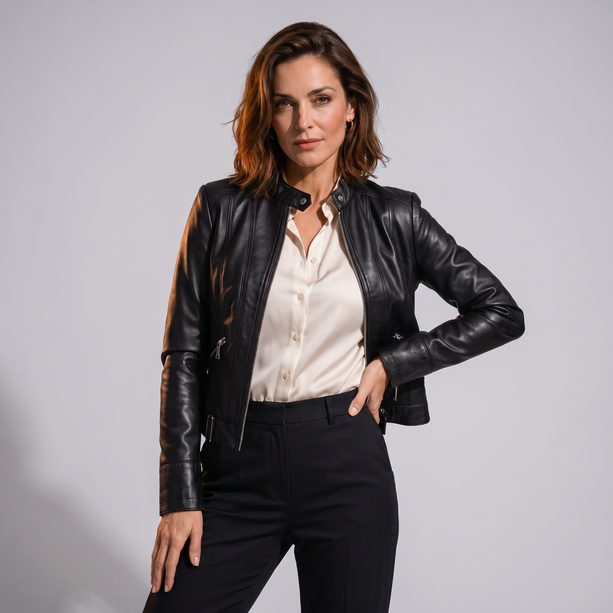 Rosalind Echtlederjacke Damen – Bild 2