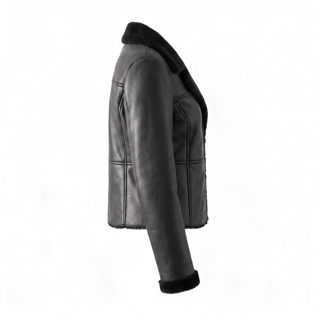 Sabine Echtlederjacke Damen – Bild 5