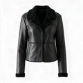 Sabine Echtlederjacke Damen – Weiss Modehaus