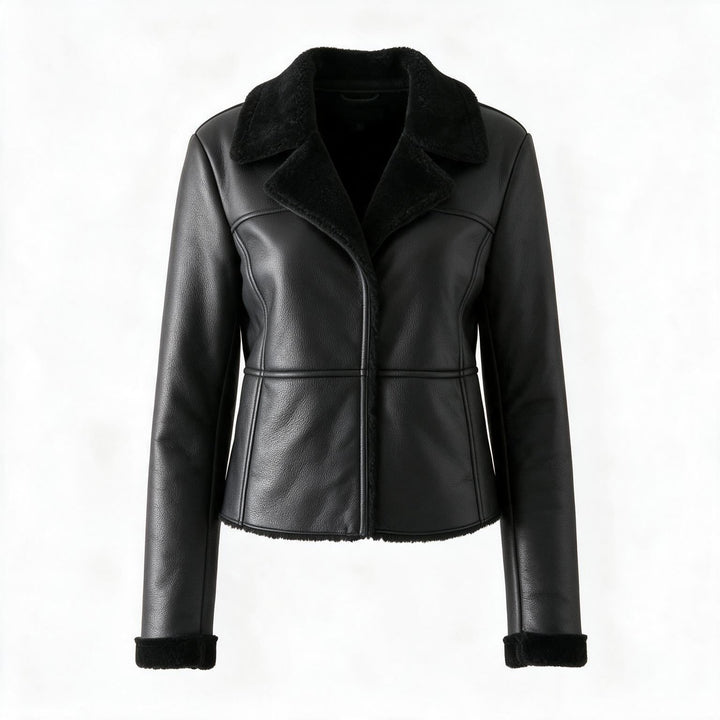 Sabine Echtlederjacke Damen – Weiss Modehaus