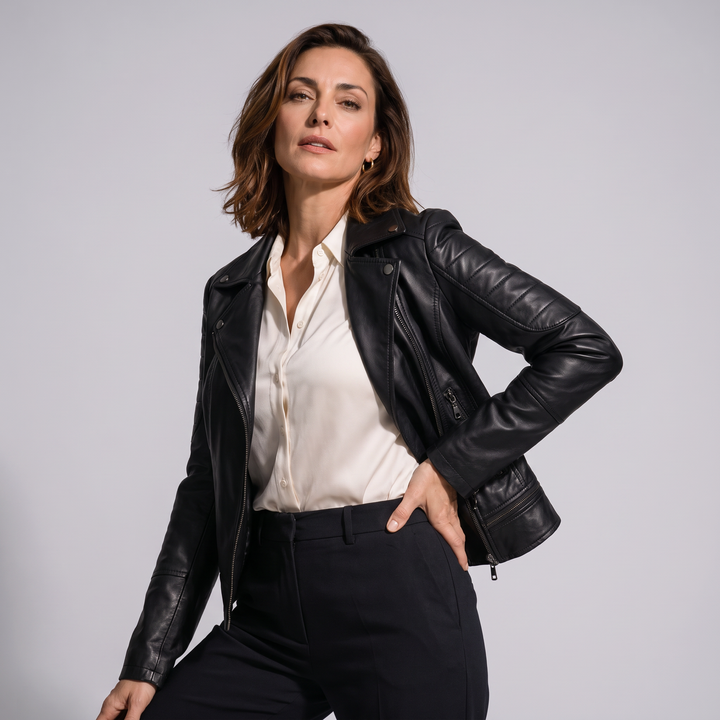 Flame Echtlederjacke Damen – Bild 2