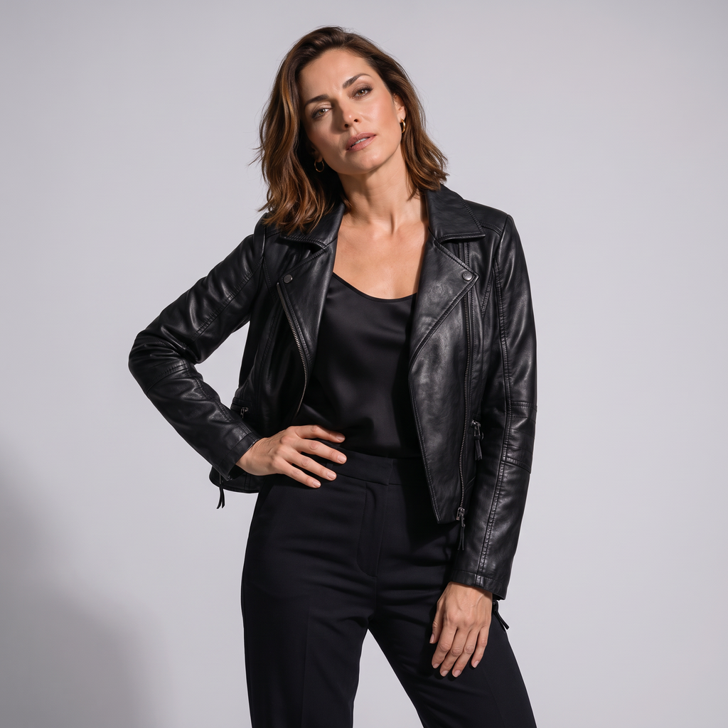 Vesper Echtlederjacke Damen – Bild 2