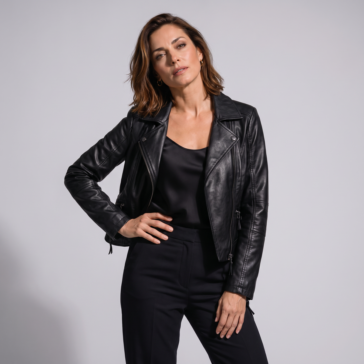 Vesper Echtlederjacke Damen – Bild 2