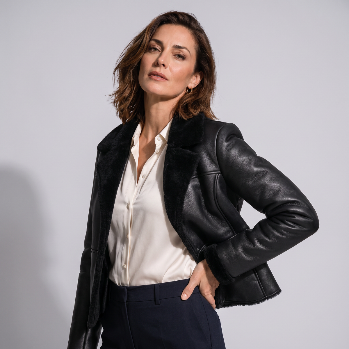 Sabine Echtlederjacke Damen – Bild 2