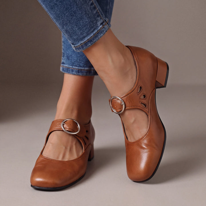 Mary Janes aus weichem Leder Damen Lotte – Bild 3