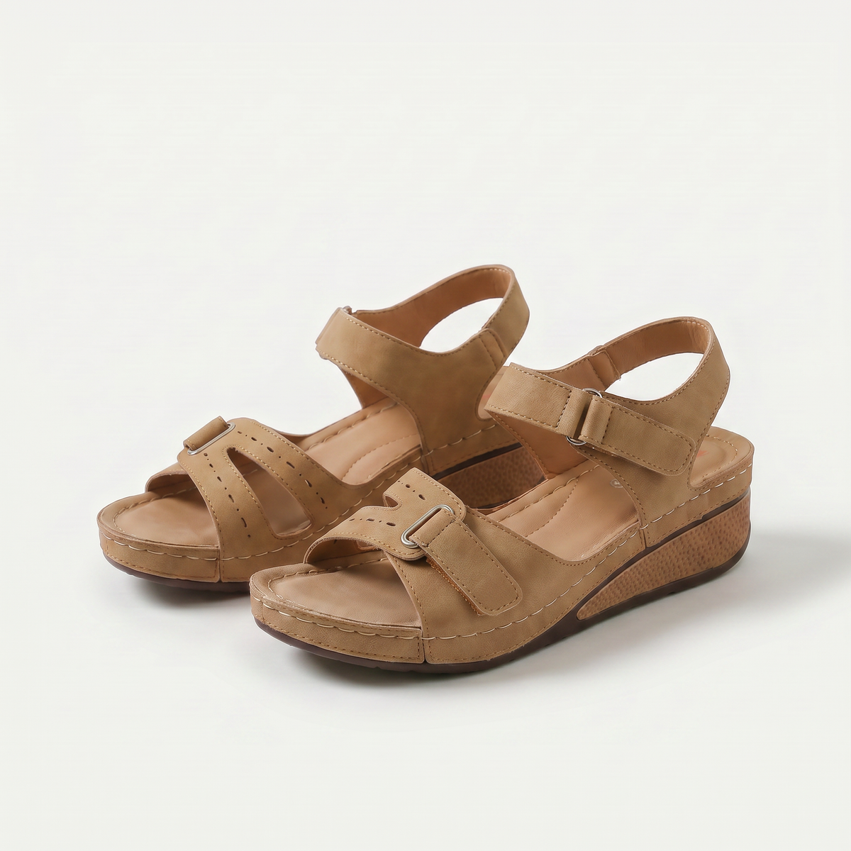 Bequeme Orthopädische Sandalen mit Keilabsatz Sandy – Bild 7