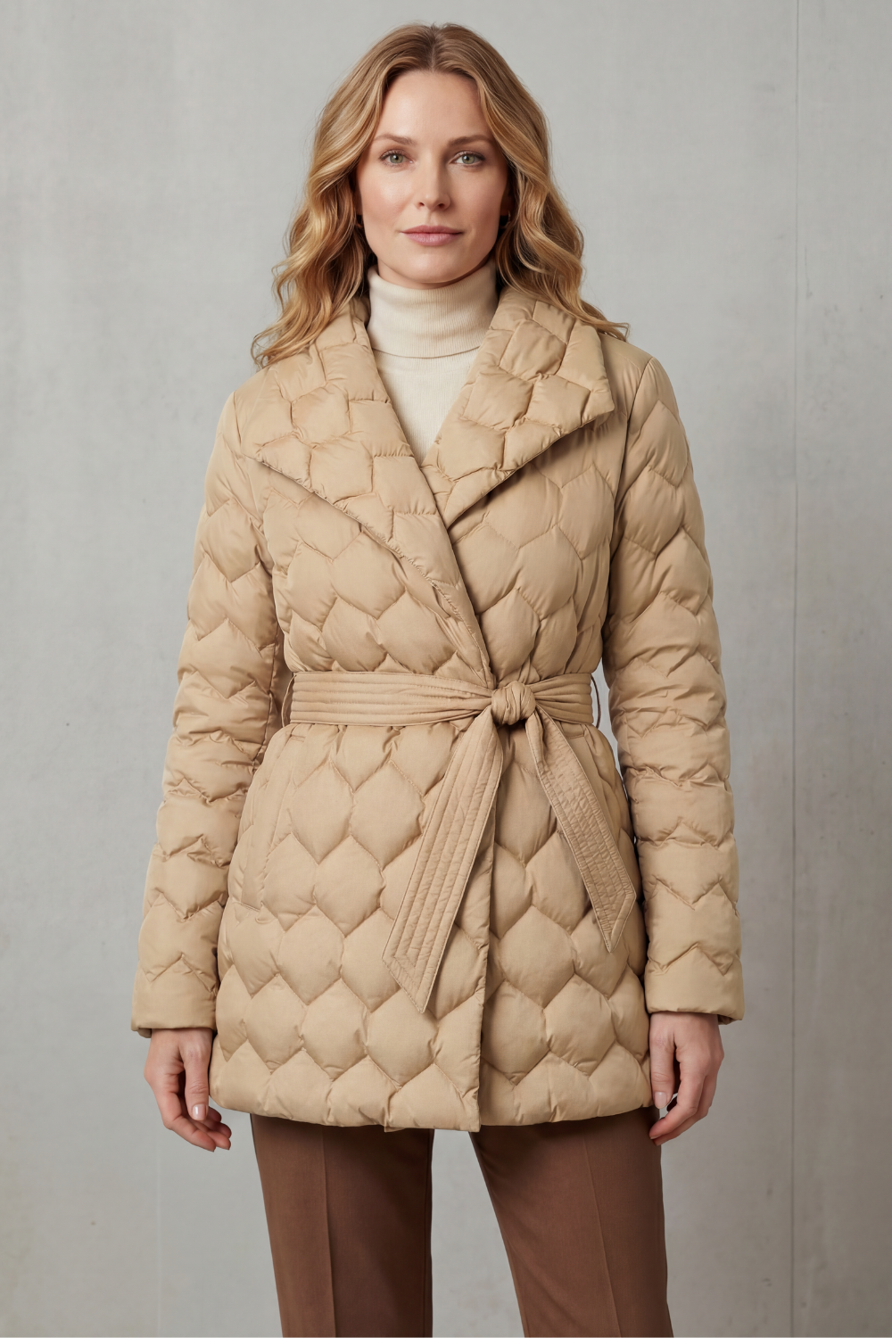 Sculpted Daunenjacke mit Gürtel Damen Diletta – Bild 5