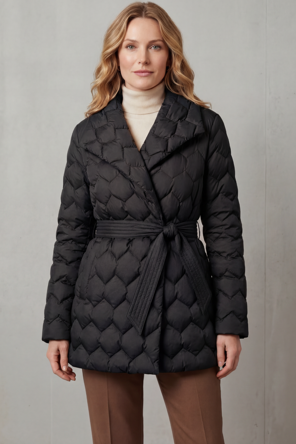 Sculpted Daunenjacke mit Gürtel Damen Diletta – Bild 6