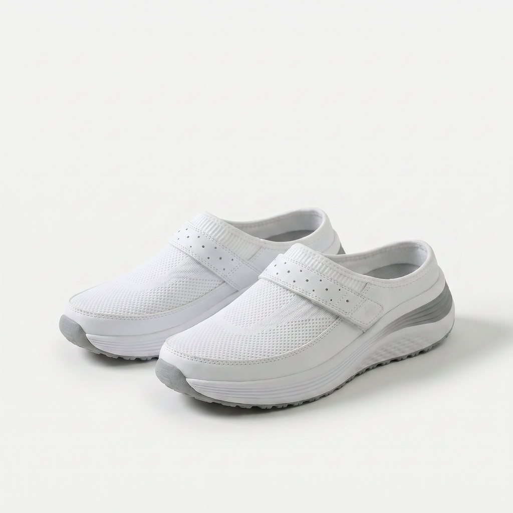 Leichter Komfort-Slip-On für aktive Tage Damen Sienna – Weiss Modehaus