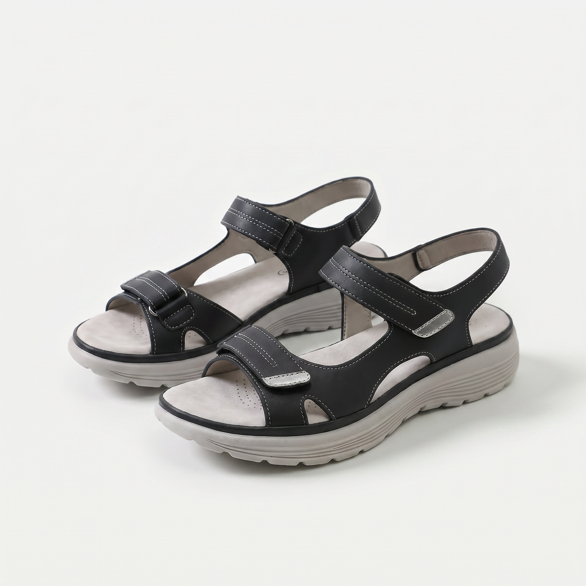 Sandales Ortho Soline Schwarz – Weiss Modehaus