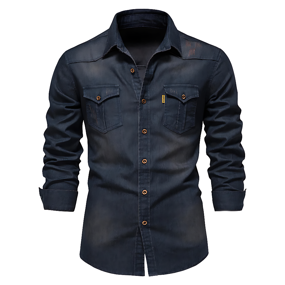 Flavio Herren-Denimhemd – Bild 3
