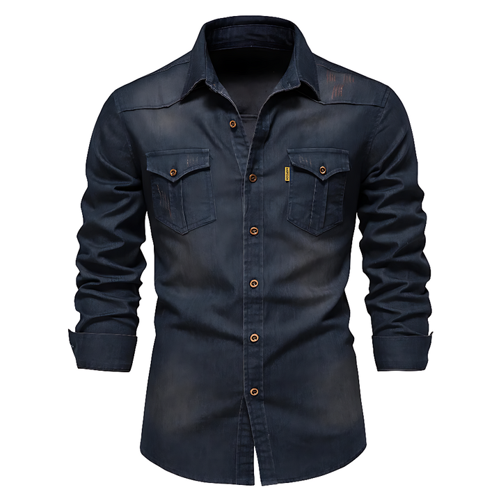 Flavio Herren-Denimhemd – Bild 3