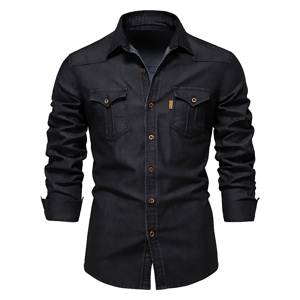 Flavio Herren-Denimhemd – Bild 2