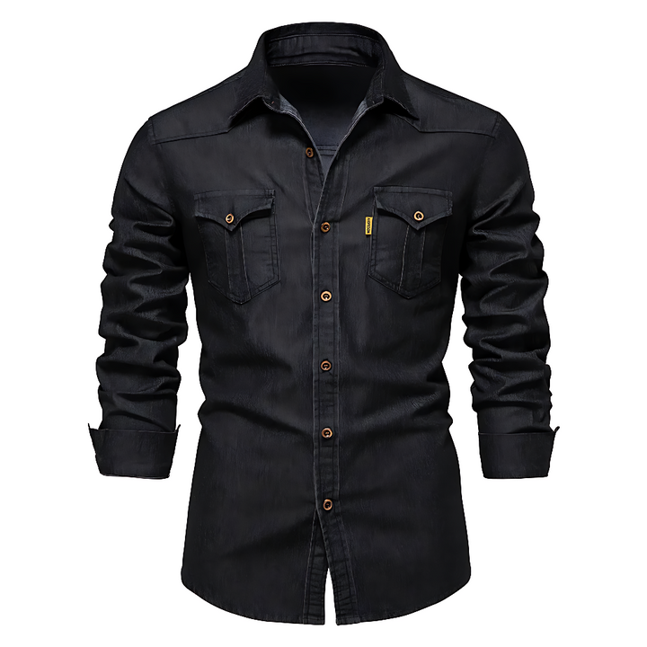 Flavio Herren-Denimhemd – Bild 2