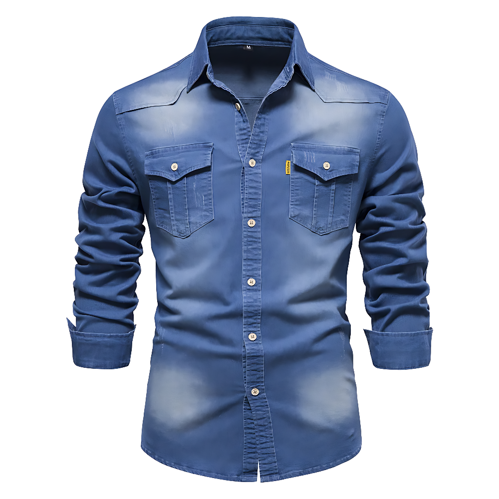 Flavio Herren-Denimhemd – Bild 4