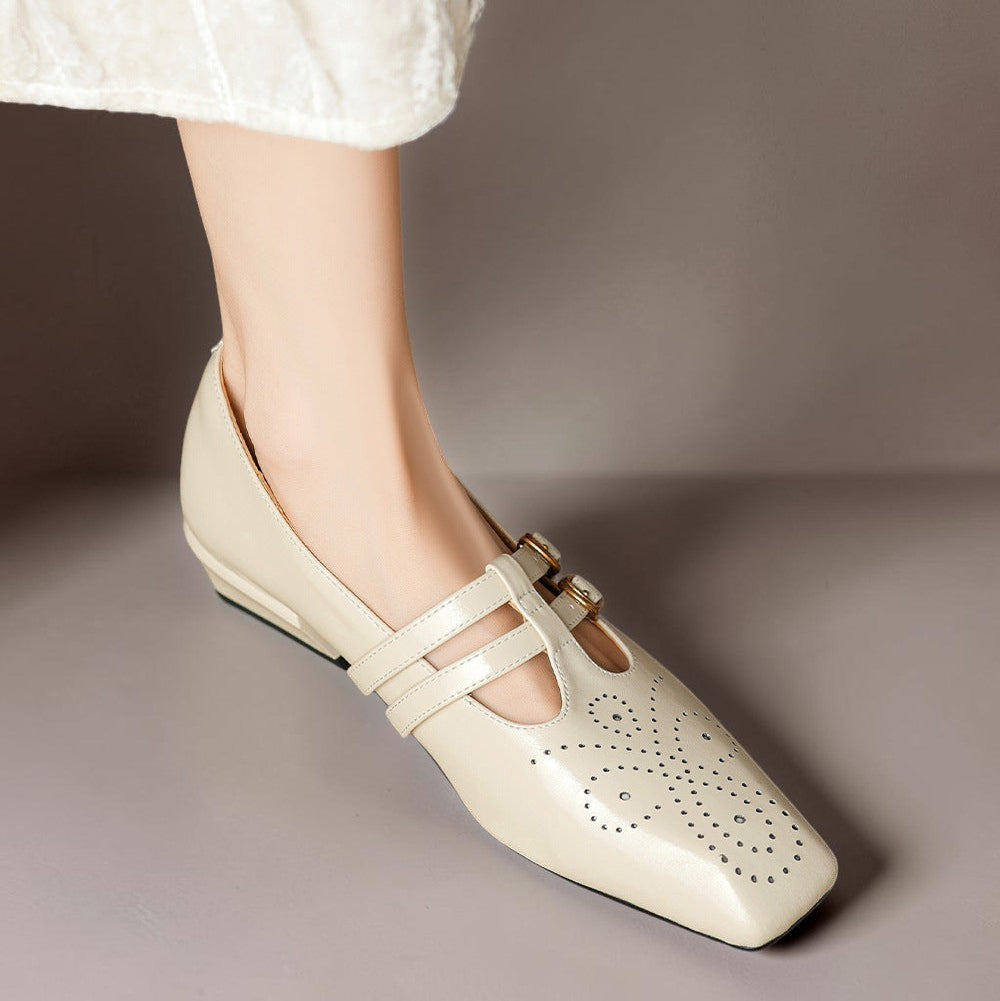 Leder-Mary-Janes mit Doppelriemen Lynn – Bild 11