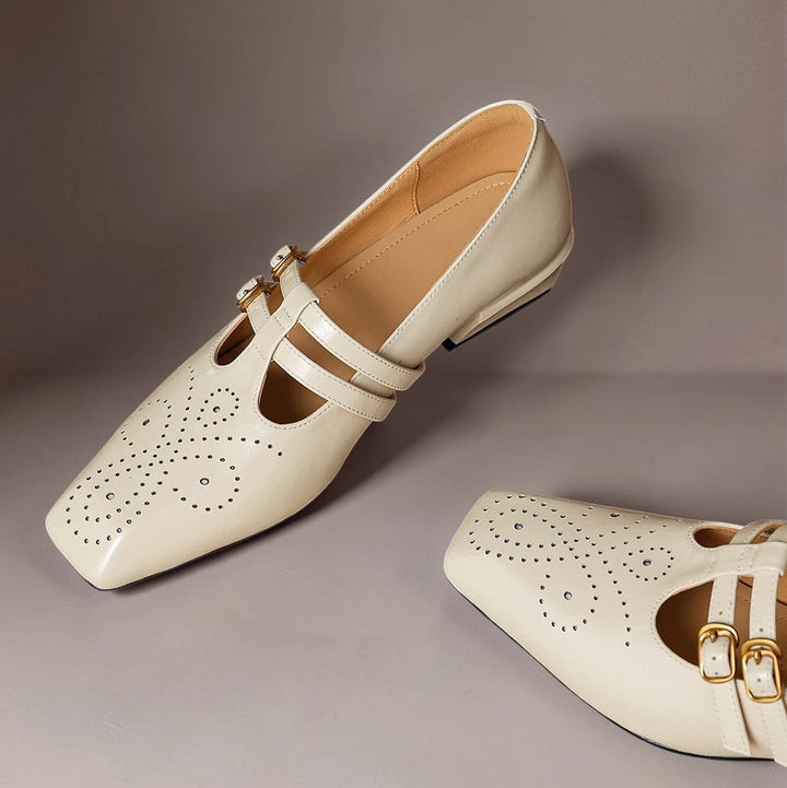 Leder-Mary-Janes mit Doppelriemen Lynn – Bild 13