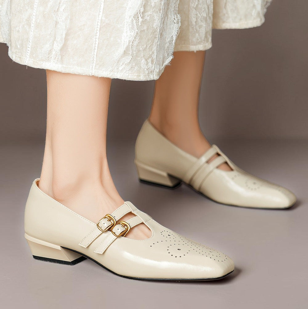 Leder-Mary-Janes mit Doppelriemen Lynn – Bild 9