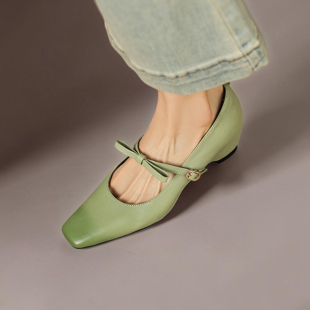 Elegante Mary Janes mit Schleife Damen Noor – Bild 7