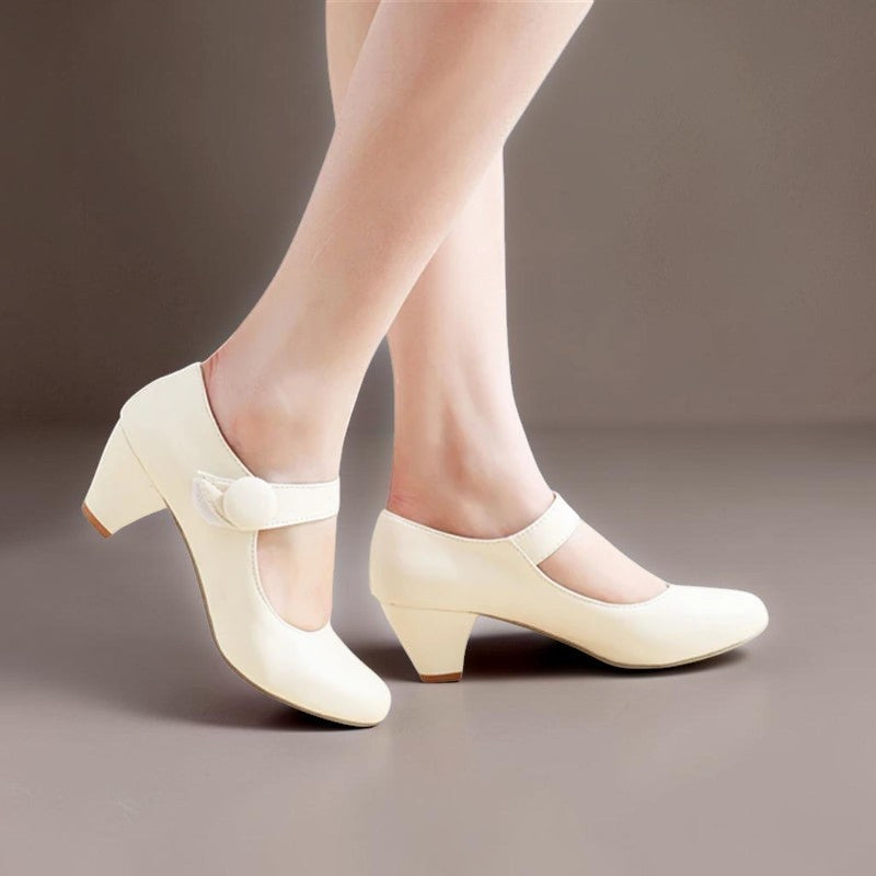 Mary Janes mit verstellbarem Blockabsatz Damen Maaike – Bild 4