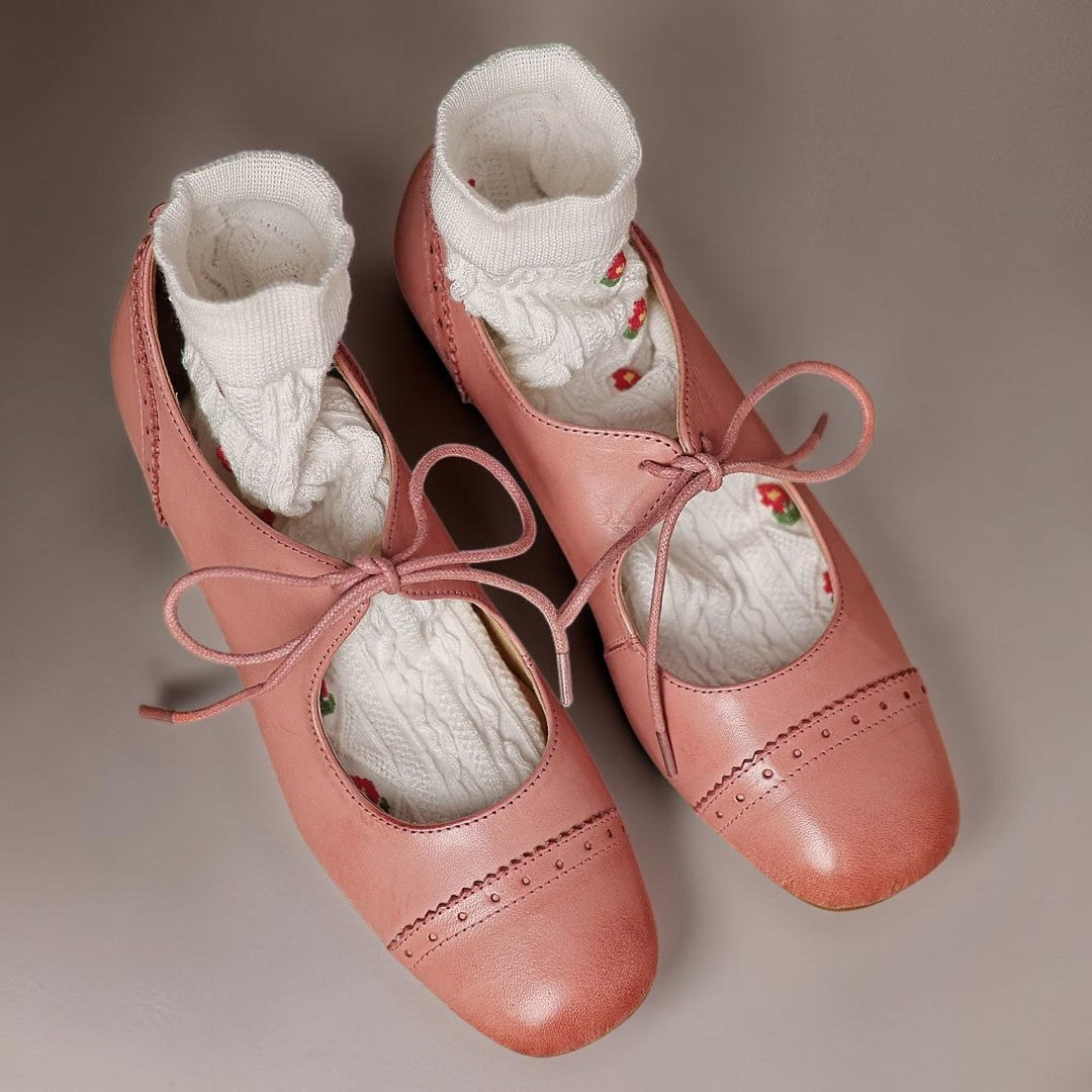 Derby-Schuhe aus geprägtem Leder Sara – Bild 5