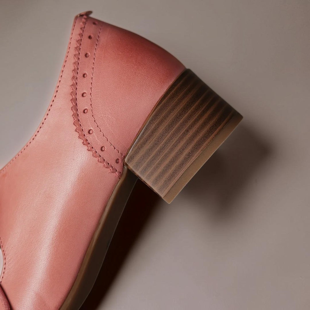 Derby-Schuhe aus geprägtem Leder Sara – Bild 7