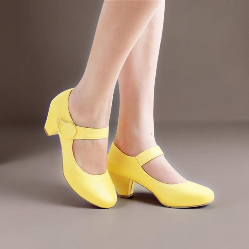Mary Janes mit verstellbarem Blockabsatz Damen Maaike – Bild 3