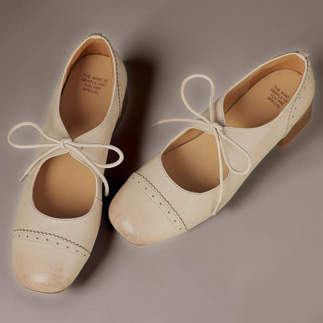 Derby-Schuhe aus geprägtem Leder Sara – Bild 2