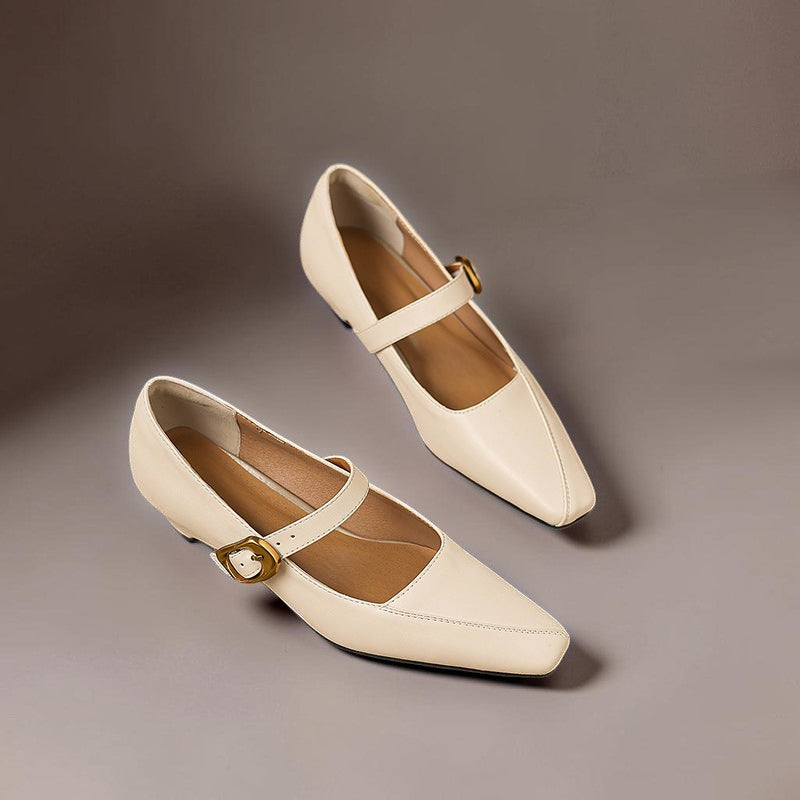 Mary Janes mit goldener Schnalle Damen Ingrid – Bild 7