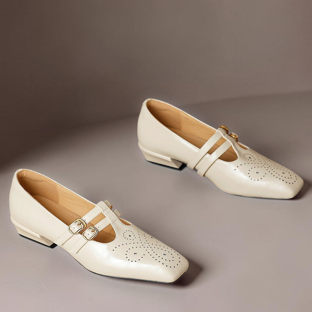 Leder-Mary-Janes mit Doppelriemen Lynn – Bild 14