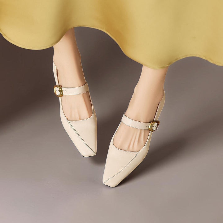 Mary Janes mit goldener Schnalle Damen Ingrid – Bild 4