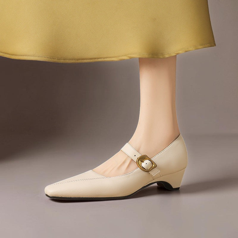 Mary Janes mit goldener Schnalle Damen Ingrid – Bild 3