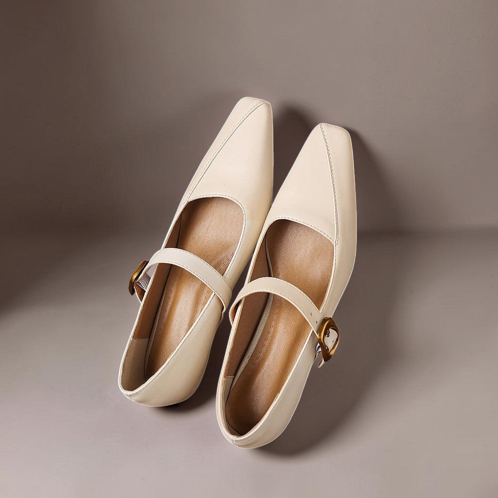 Mary Janes mit goldener Schnalle Damen Ingrid – Bild 8