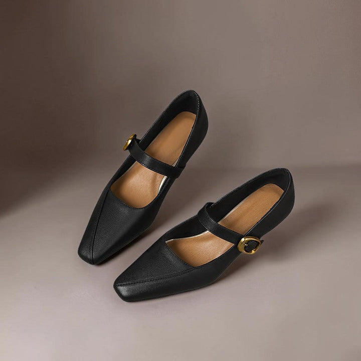 Mary Janes mit goldener Schnalle Damen Ingrid – Bild 14