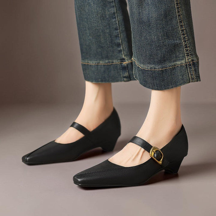 Mary Janes mit goldener Schnalle Damen Ingrid – Bild 10