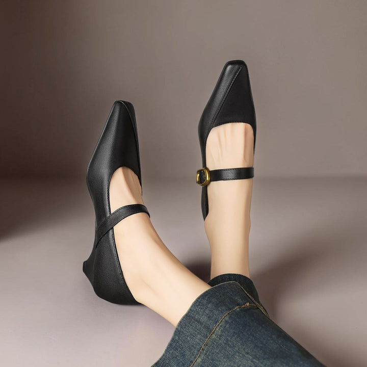 Mary Janes mit goldener Schnalle Damen Ingrid – Bild 13