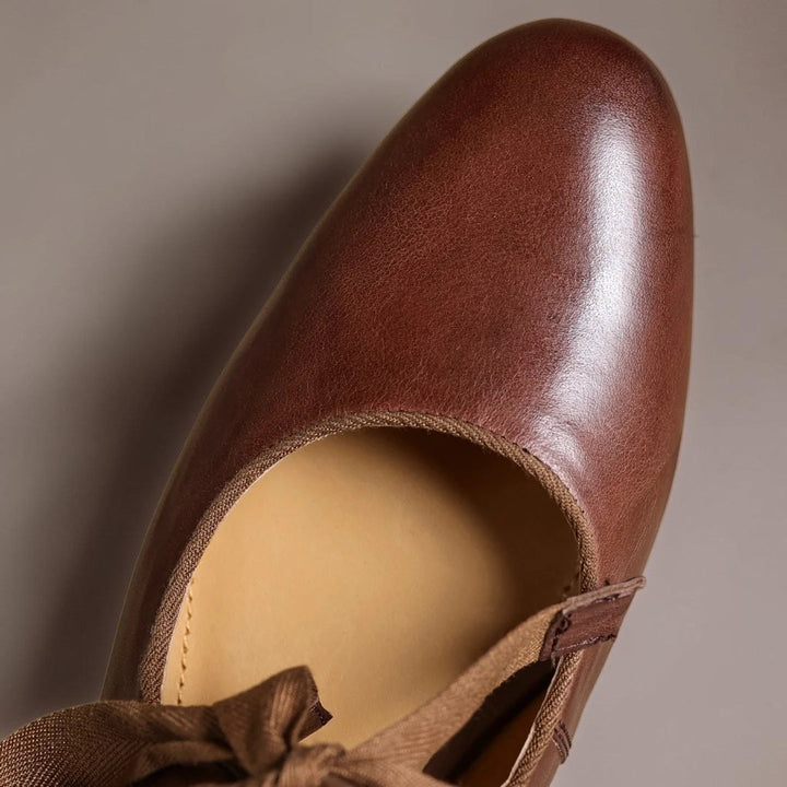 Leder-Ballerinas mit Schleife Damen Lieke – Bild 6