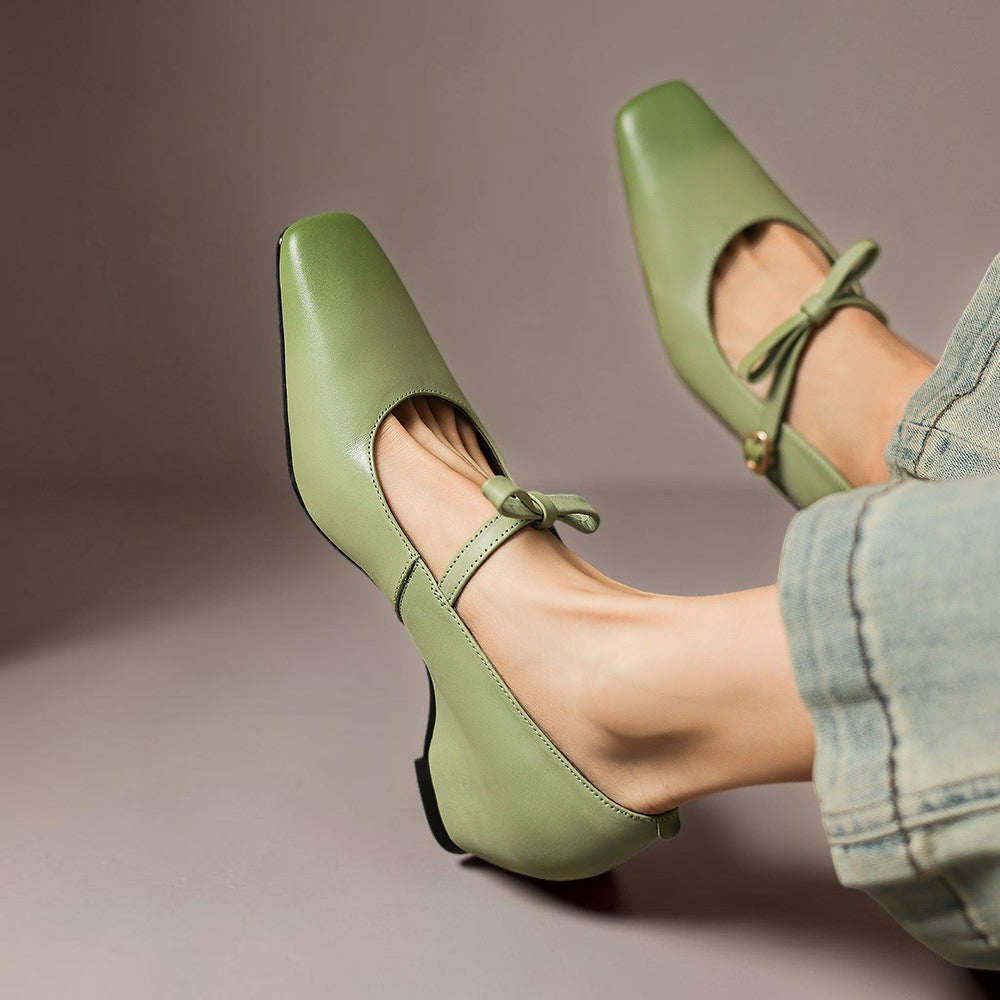Elegante Mary Janes mit Schleife Damen Noor – Bild 6