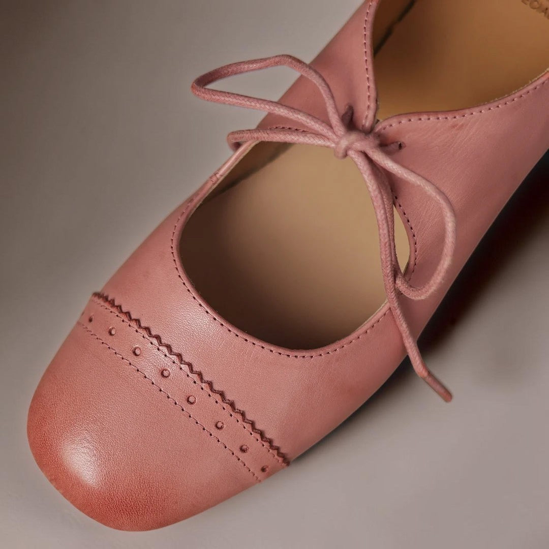 Derby-Schuhe aus geprägtem Leder Sara – Bild 6