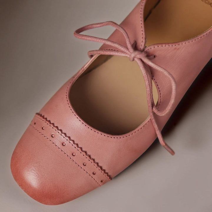 Derby-Schuhe aus geprägtem Leder Sara – Bild 6