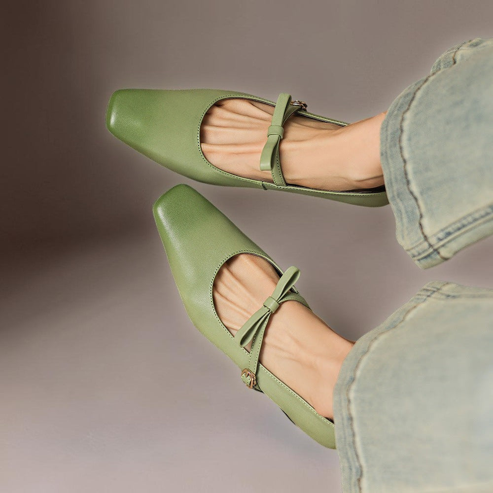 Elegante Mary Janes mit Schleife Damen Noor – Bild 8