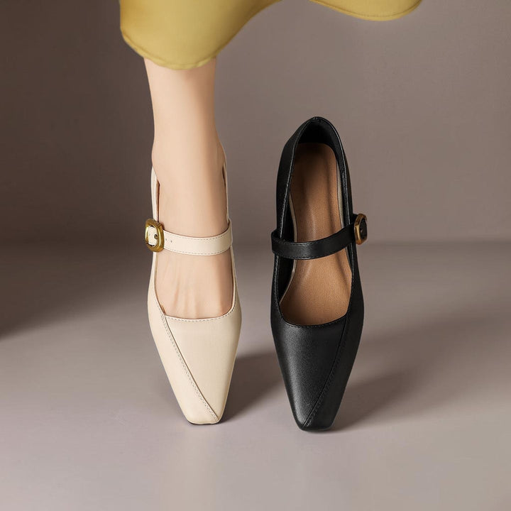 Mary Janes mit goldener Schnalle Damen Ingrid – Bild 16