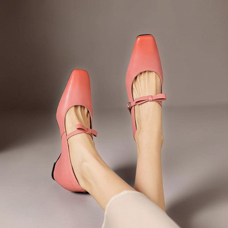 Elegante Mary Janes mit Schleife Damen Noor – Bild 13