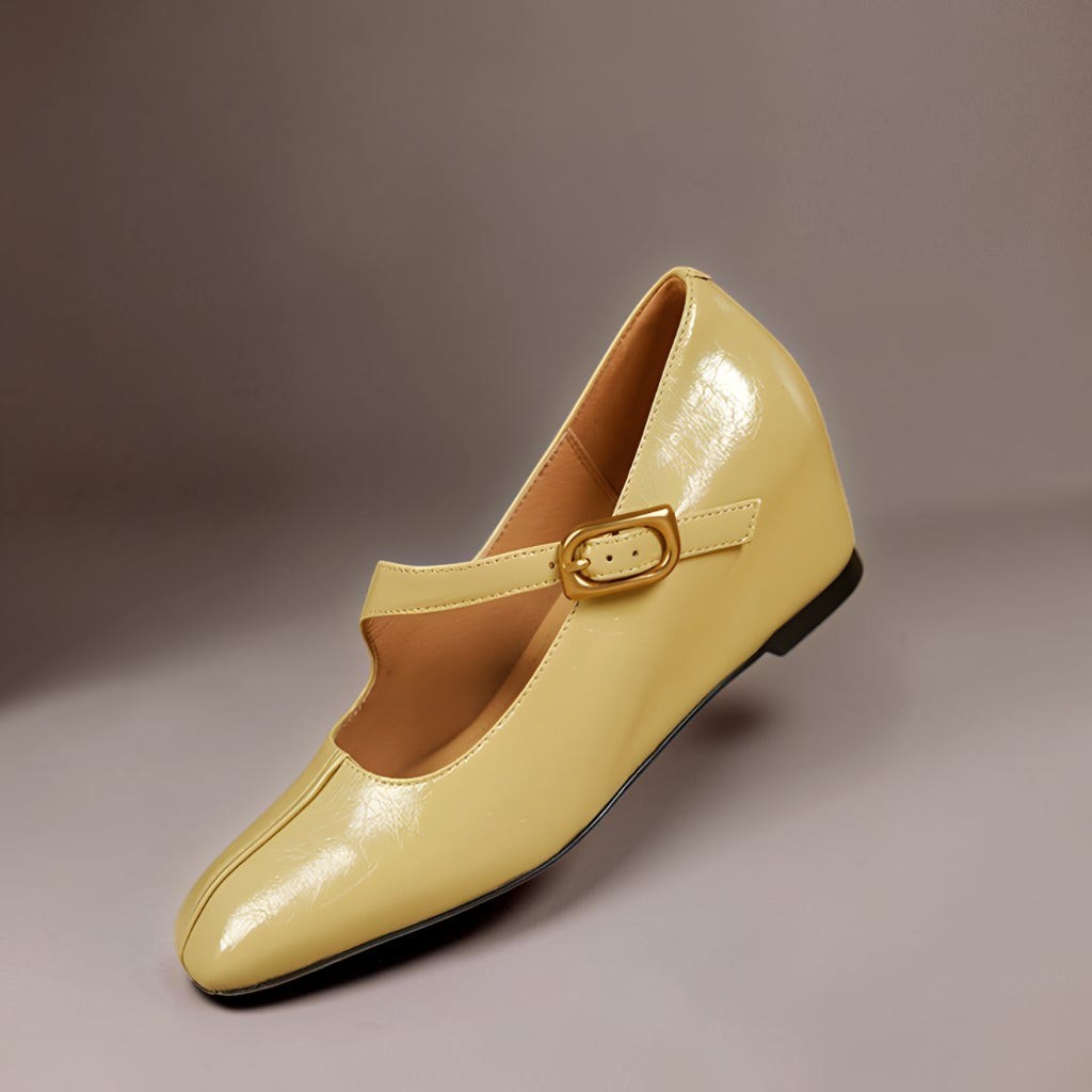 Leder-Mary-Janes mit eckiger Spitze Tess – Bild 12