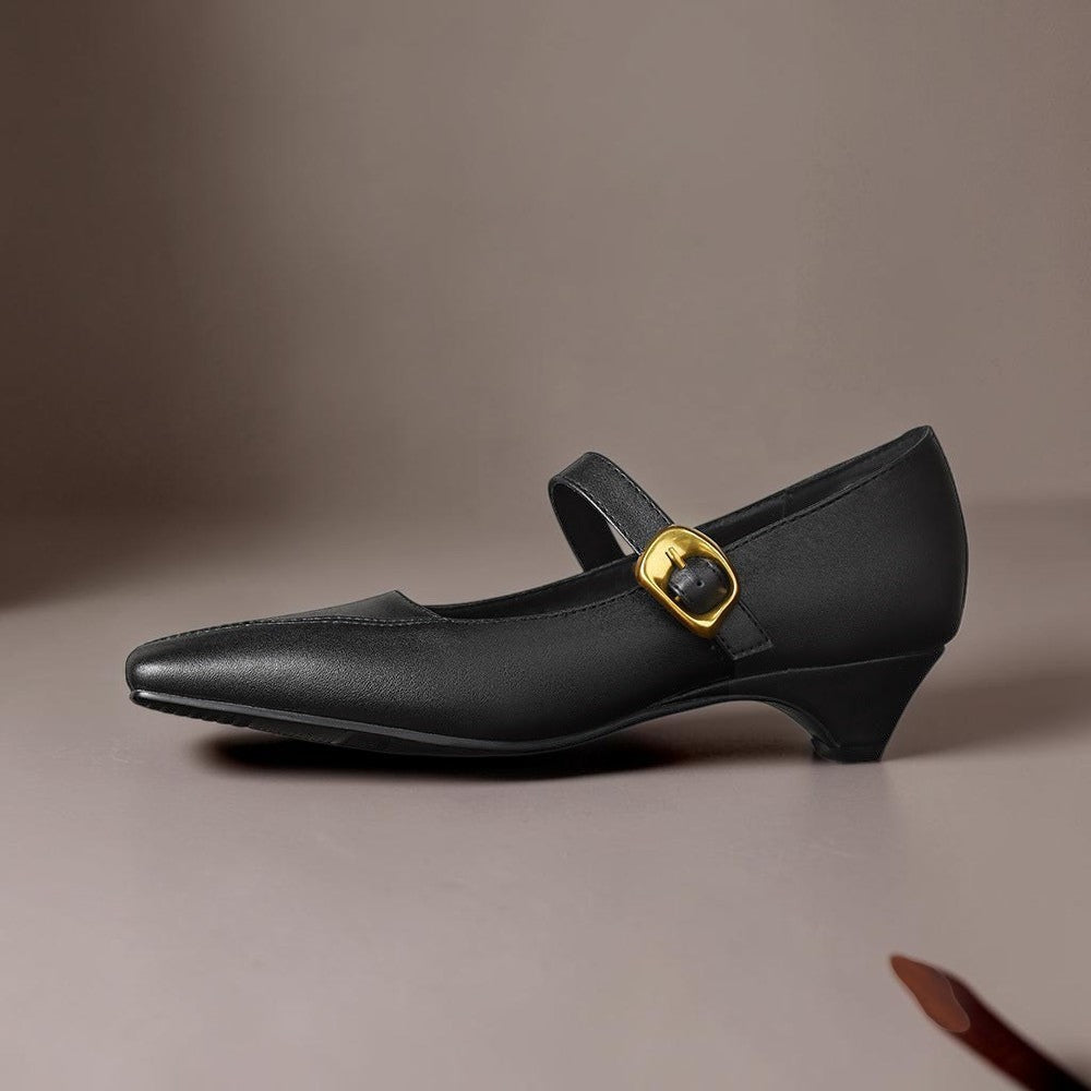 Mary Janes mit goldener Schnalle Damen Ingrid – Bild 15