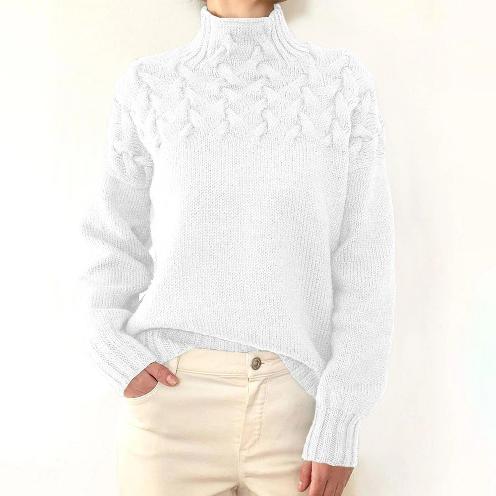 Warmer Rollkragenpullover Damen Elena – Bild 10