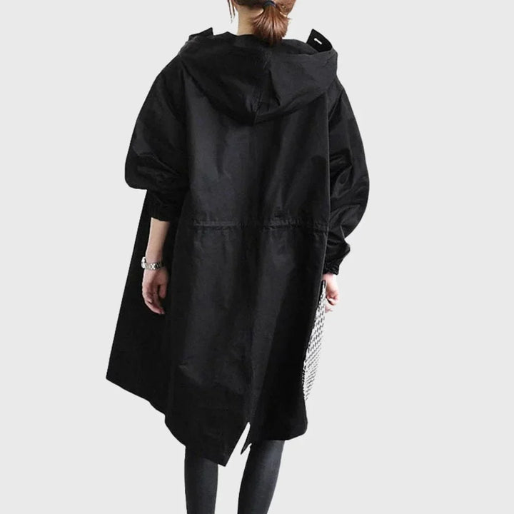 Langer, wasserfester Trenchcoat mit Kapuze Antonella – Bild 9