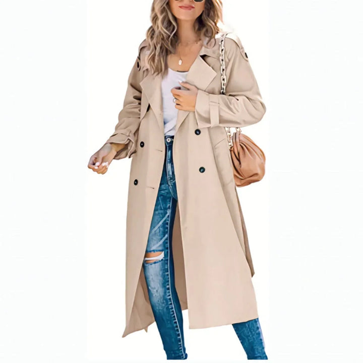 Langer Oversize Trenchcoat mit doppelter Knopfleiste Simona – Bild 6