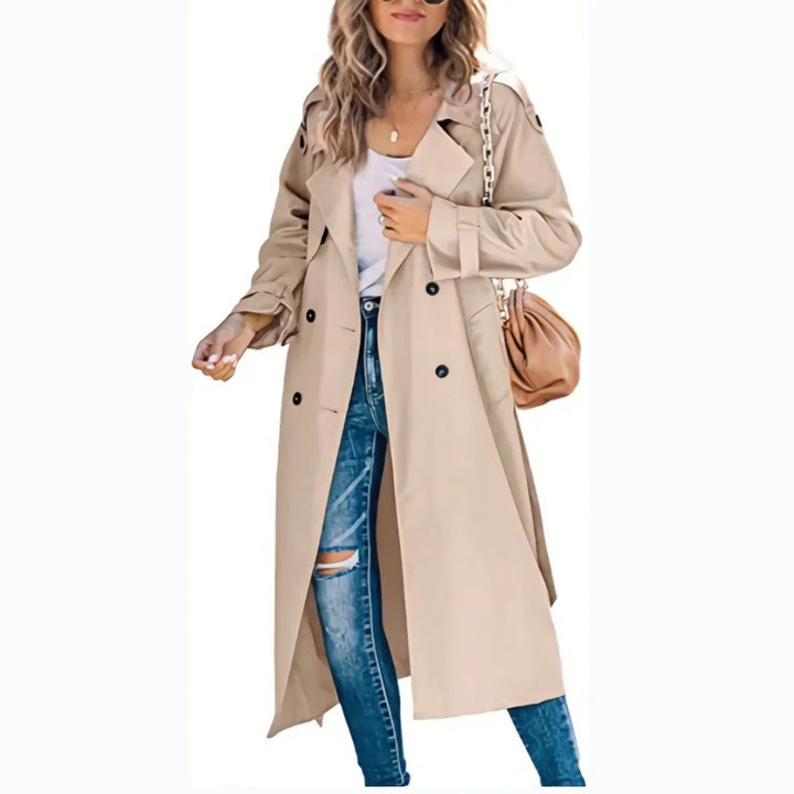 Langer Oversize Trenchcoat mit doppelter Knopfleiste Simona – Bild 11