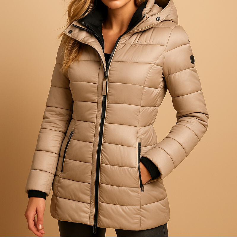 Slim-Pufferjacke in mittlerer Länge Damen Matilde – Bild 3